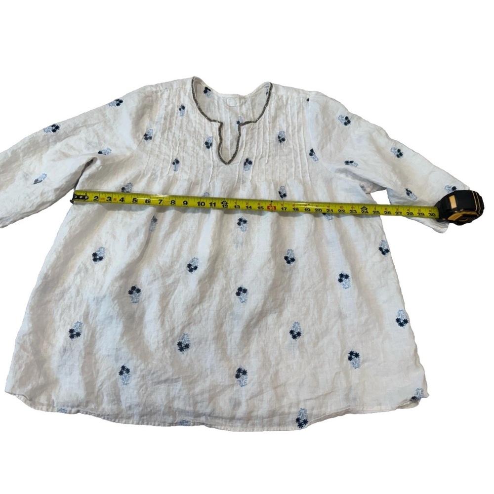 Sigrid & Me White Lightweight Linen Blouse